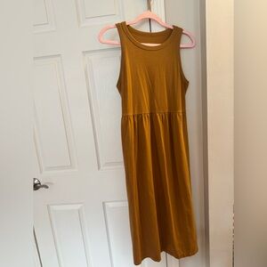a new day Golden Brown Dress with pockets